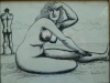 Соостер, Юло. Обнажённая на пляже. 1961. Бумага, тушь. 19 х 24 Соостер, Юло. Обнажённа ...