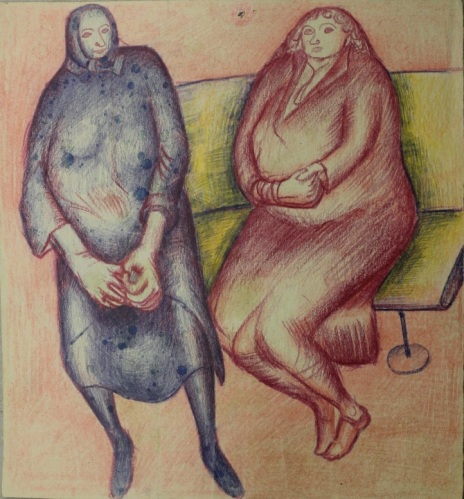 Чубаров, Евгений. Женщины на скамейке. Чубаров, Евгений. Же ...